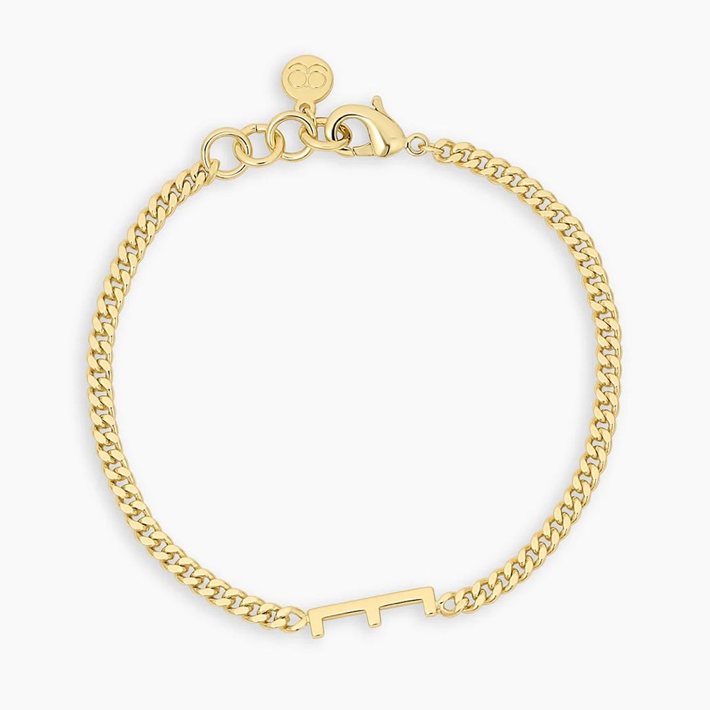 NWOT Gorjana Wilder Alphabet Bracelet Letter E